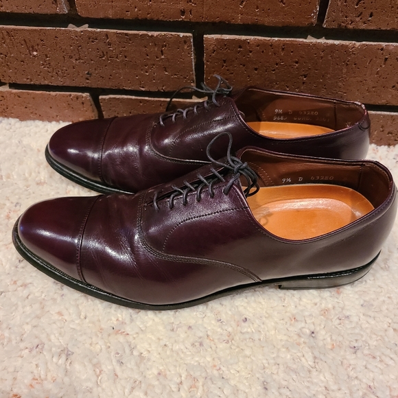 Allen Edmonds Park Avenue Brown Cap-Toe Oxford Lace-Up Dress Shoes Size 9 1/2 D - Picture 6 of 10
